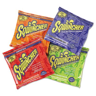 Sqwincher 016044-AS Powder Pack Concentrated Activity Drink, Assorted, 23.83 oz Packet, 32/Carton SQW016044AS