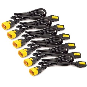 APC Power Cord Kit (6 ea), Locking, C13 to C14, 1.2m AP8704S-WW