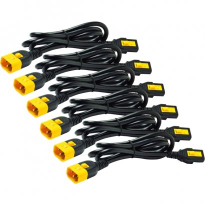 APC Power Cord Kit (6 ea), Locking, C13 to C14, 0.6m, North America AP8702S-NA