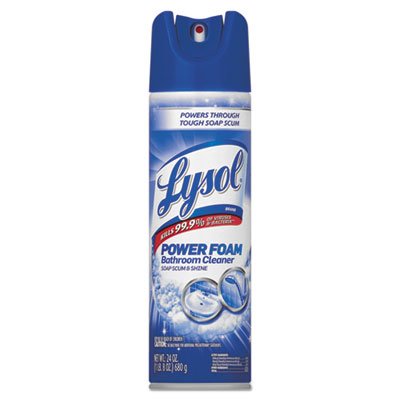 REC 02569 Power Foam Bathroom Cleaner, 24oz Aerosol, 12/Carton RAC02569CT