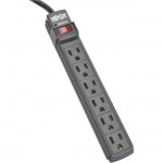 Tripp Lite Power It! 6-Outlet Power Strip, 6 ft. Cord, Black Housing PS66B