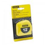 Stanley Bostitch Power Return Tape Measure w/Belt Clip, 1/2" x 12ft, Yellow BOS30485