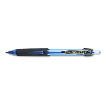 Uni-Ball Power Tank RT Ballpoint Retractable Pen, Blue Ink, Bold, Dozen SAN42071