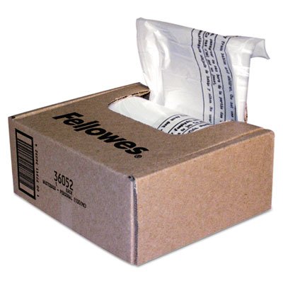 Powershred Powershred Shredder Waste Bags, 6-7 gal Capacity, 100/CT FEL36052