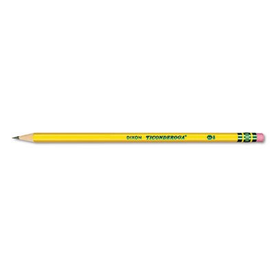 Ticonderoga 72067 Pre-Sharpened Pencil, HB, #2, Yellow, Dozen DIX13806