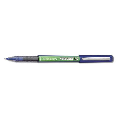 Pilot Precise V5 BeGreen Roller Ball Stick Pen, Blue Ink, .5mm, Dozen PIL26301