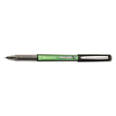 Pilot Precise V5 BeGreen Roller Ball Stick Pen, Black Ink, .5mm, Dozen PIL26300