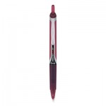 Pilot PIL15137 Precise V5RT Retractable Roller Ball Pen, Extra-Fine 0.5 mm, Burgundy Ink, Burgundy/Silver Barrel, Dozen PIL15137