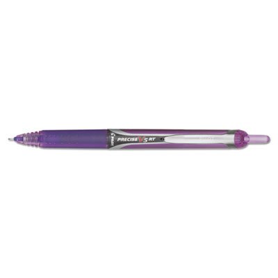 Pilot Precise V5RT Retractable Roller Ball Pen, Purple Ink, .5mm PIL26066