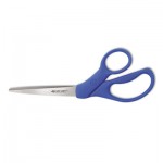 Westcott Preferred Line Stainless Steel Scissors, 8" Long, 3.5" Cut Length, Blue Offset Handle ACM43218