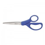 Westcott Preferred Line Stainless Steel Scissors, 8" Long, 3.5" Cut Length, Blue Straight Handle ACM41218