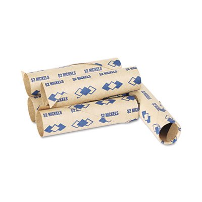 Pm Company Preformed Tubular Coin Wrappers, Nickels, $2, 1000 Wrappers/Carton PMC65070