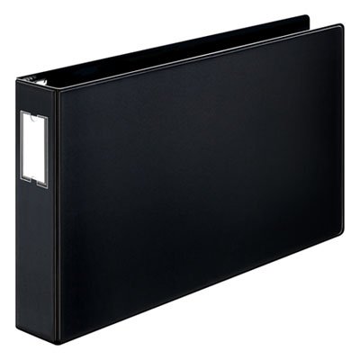 Cardinal Premier Easy Open 11 x 17 Locking Slant-D Ring Binder, 2" Cap, Black CRD12132