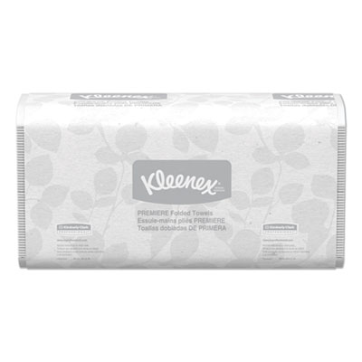 Kleenex Premiere Folded Towels, 7 4/5 x 12 2/5, White, 120/Pack, 25 Packs/Carton KCC13253