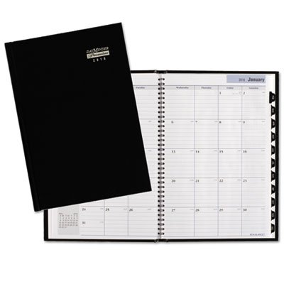 DayMinder 11G470H0006 Premiere Monthly Planner, 7 7/8 x 11 7/8, Black, 2015-2017 AAGG470H00