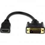 Rocstor Premium 8in HDMI Female to DVI-D Male Video Cable Adapter Y10C123-B1
