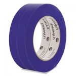 Premium Blue Masking Tape w/Bloc-it Technology, 18mm x 54.8m, Blue, 2/Pack UNVPT14019
