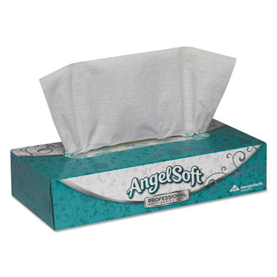 Georgia Pacific Professional 48580 Premium Facial Tissue, 2-Ply, White, Flat Box, 100 Sheets/Box, 100/Box GPC48580BX