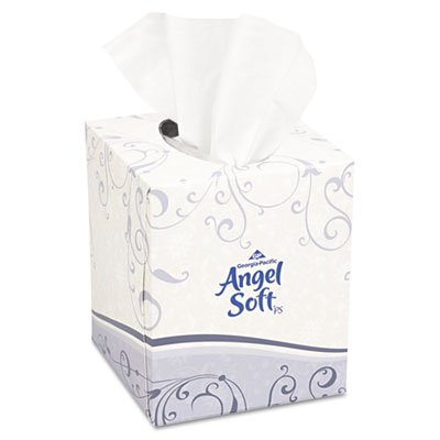 46580 Premium Facial Tissue, White, Cube Box, 96 Sheets/Box GPC46580BX