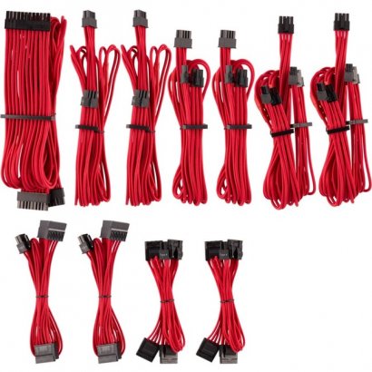 Corsair Premium Individually Sleeved PSU Cables Pro Kit Type 4 Gen 4 - Red CP-8920223
