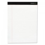 UNV30730 Premium Ruled Writing Pad, 8 1/2 x 11 3/4, Legal Rule, White, 50 Sheets, 12/Pack UNV30730