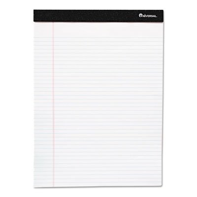 UNV57300 Premium Ruled Writing Pads, 5 x 8, Legal Rule, White, 50 Sheets, 12/Pack UNV57300