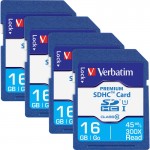 Verbatim Premium SDHC Cards 96808BX