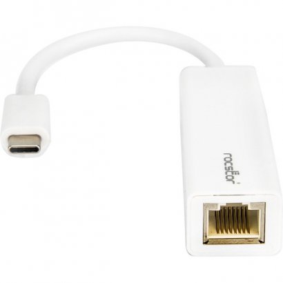 Rocstor Premium USB-C to Gigabit 10/100/1000 Network Adapter - White Y10A173-W1