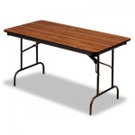 Iceberg Premium Wood Laminate Folding Table, Rectangular, 96w x 30d x 29h, Oak ICE55235