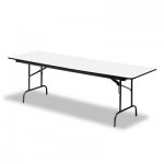 Iceberg Premium Wood Laminate Folding Table, Rectangular, 72w x 30d x 29h, Gray/Charcoal ICE55227