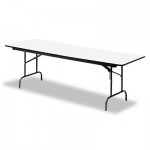 Iceberg Premium Wood Laminate Folding Table, Rectangular, 60w x 30d x 29h, Gray/Charcoal ICE55217