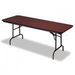 Iceberg Premium Wood Laminate Folding Table, Rectangular, 72w x 30d x 29h, Mahogany ICE55224