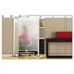 Quartet Premium Workstation Privacy Screen, 38w x 65d, Translucent Clear/Silver QRTWPS2000