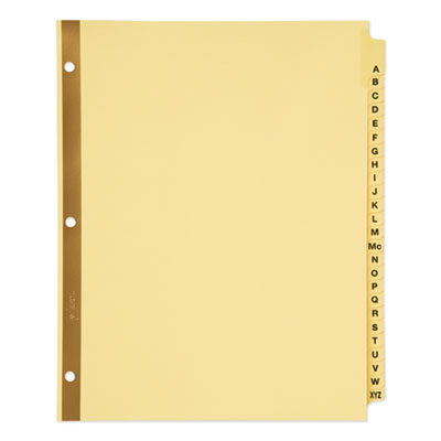 Avery Preprinted Laminated Tab Dividers w/Gold Reinforced Binding Edge, 25-Tab, Letter AVE11306