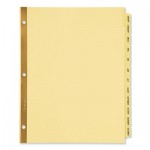 Avery Preprinted Laminated Tab Dividers w/Gold Reinforced Binding Edge, 12-Tab, Letter AVE11307