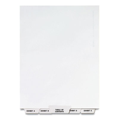Avery Preprinted Legal Exhibit Bottom Tab Index Dividers, Avery Style, 27-Tab, Exhibit A to Exhibit Z, 11 x 8