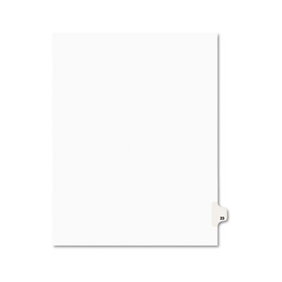 Avery Preprinted Legal Exhibit Side Tab Index Dividers, Avery Style, 10-Tab, 23, 11 x 8.5, White, 25/Pack