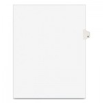 Avery Preprinted Legal Exhibit Side Tab Index Dividers, Avery Style, 10-Tab, 8, 11 x 8.5, White, 25/Pack