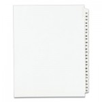 Avery Preprinted Legal Exhibit Side Tab Index Dividers, Avery Style, 25-Tab, 51 to 75, 11 x 8.5, White