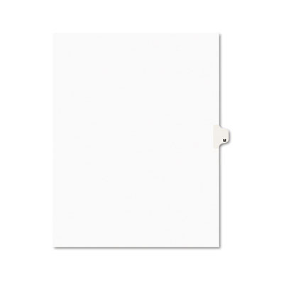 Avery Preprinted Legal Exhibit Side Tab Index Dividers, Avery Style, 26-Tab, M, 11 x 8.5, White, 25/Pack