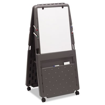 Iceberg Presentation Flipchart Easel With Dry Erase Surface, Resin, 33x28x73, Charcoal ICE30237