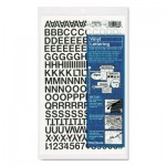 Chartpak Press-On Vinyl Letters & Numbers, Self Adhesive, Black, 1/2"h, 201/Pack CHA01010