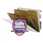 Smead Pressboard End Tab Classification Folder, Pockets, Legal, Six-Section, 10/Box SMD29710