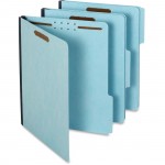 Globe-Weis Pressboard Expanding File Folder With Fasteners 615F2 1/3 BLU