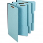 Globe-Weis Pressboard Expanding File Folder With Fasteners 616F2 1/3 BLU