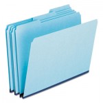 Pendaflex 9200T 1/3 Pressboard Expanding File Folders, 1/3-Cut Tabs, Letter Size, Blue, 25/Box PFX9200T13