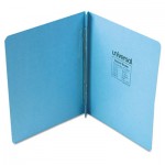 UNV80572 Pressboard Report Cover, Prong Clip, Letter, 3" Capacity, Light Blue UNV80572