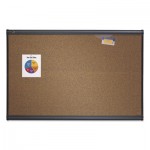 Quartet Prestige Bulletin Board, Brown Graphite-Blend Surface, 48 x 36, Aluminum Frame QRTB244G