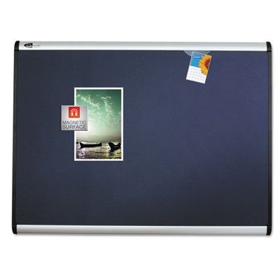 Quartet Prestige Plus Magnetic Fabric Bulletin Board, 48 x 36, Aluminum Frame QRTMB544A