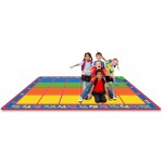 Flagship Carpets Primary Colors Square Grids Rug FE34456A